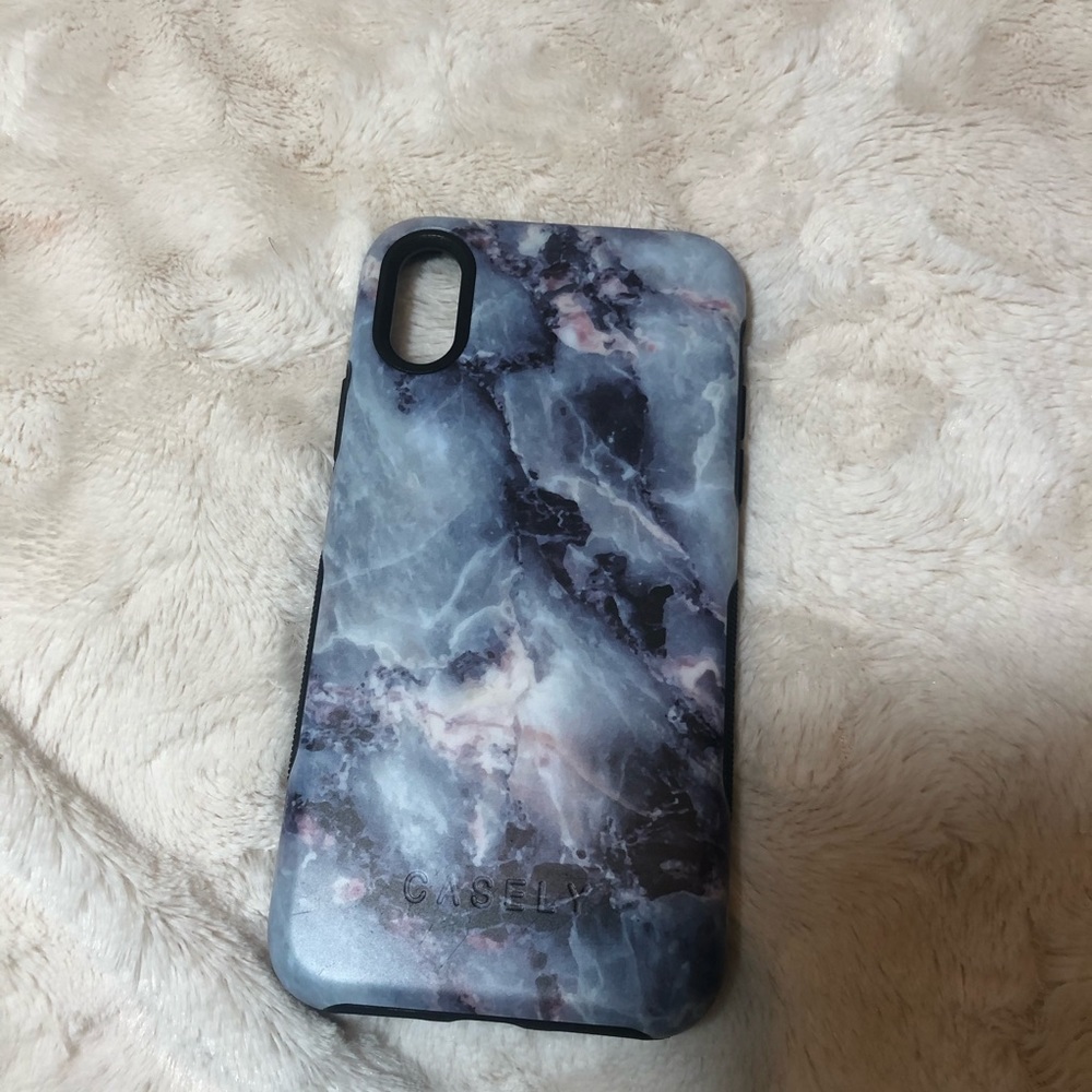 Casely Blue Marble Protective iPhone X Case